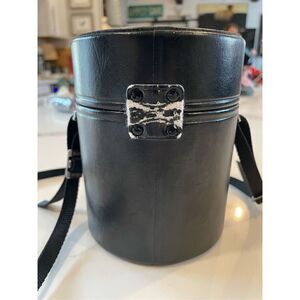 Nikon CL-45 Camera Lens Case Leather with Strap Black Vintage